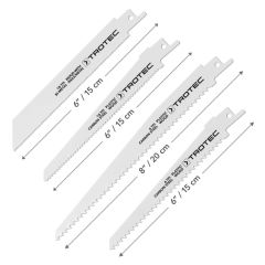 Комплект качествени ножове за саблени триони: дърво / метал / пластмаса, 10 броя