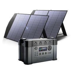 Соларна система за ток  ALLPOWERS  S2000 Pro + SP027 2бр. Панели 100W 