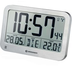 BRESSER MyTime MC LCD часовник с алуминиев дизайн и голям дисплей