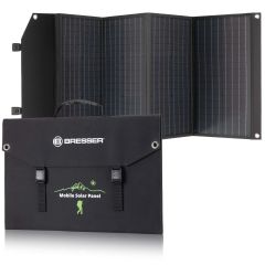 Мобилно слънчево зарядно устройство Bresser 120W с 3xUSB (бързо зареждане)  и DC изход