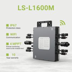1600W Мрежови микроинвертор 4 MPPT 230V 50Hz микроинвертор с WiFi APP функция