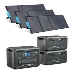 Соларна система за ток BLUETTI инвертор AC300 + 2 броя батерии B300 + 3 броя панели 200W PV200