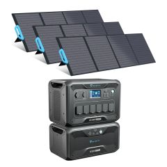 Соларна система за ток BLUETTI инвертор AC300 + батерия  B300 + 3 броя панели 200W PV200